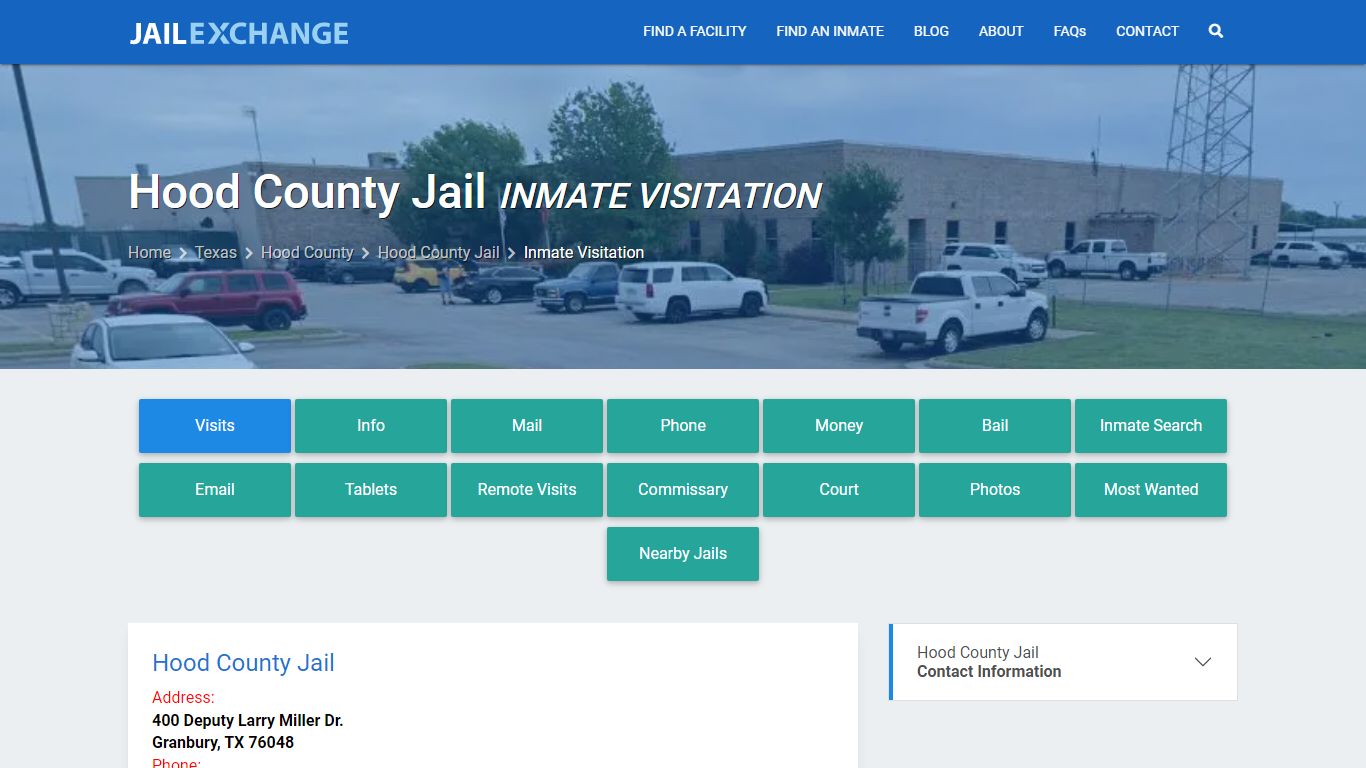 Inmate Visitation - Hood County Jail, TX - Jail Exchange